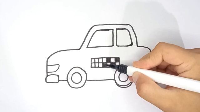 Как нарисовать ТАКСИ? Простой техника рисование детей смотреть онлайн