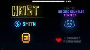 HEIST (by SmitN)–geometry dash
