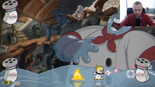 Финальный босс Шеф Солтбейкер в Капхэд  Cuphead: The Delicious Last Course 16