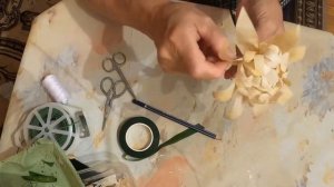 3 Craft from corn husk/Цветы из листьев початков кукурузы.Подел?