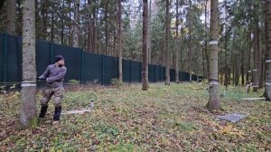 Верёвочный парк на участке в лесу, часть 1 #веревочныйпарк