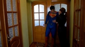 Джокер любовь Женщина Кошка Супермен поцелуй Женщина Кошка Смешные супергерои.