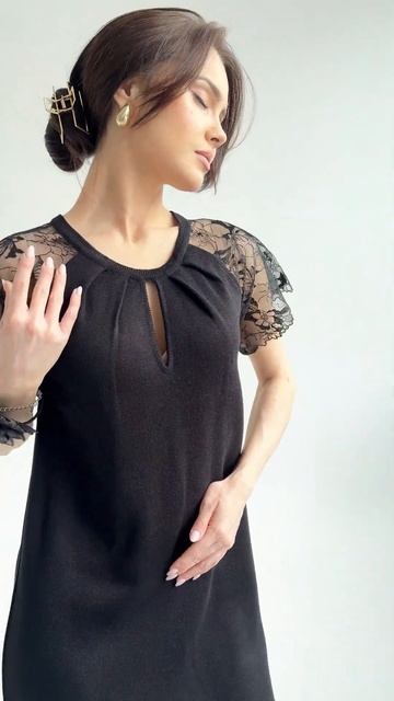 Платье "Габриэлла"#dress #fashion #черноеплатье #маленькоечерноеплатье #платьескружевом #платьемиди