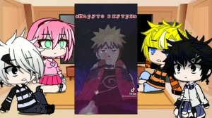 Реакция 7 команды на ТТ на Наруто {внутри, и Наруто из Акацуки} GachaClub