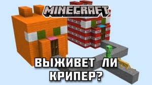 Сможет ли КРИПЕР ВЫЖИТЬ в Майнкрафте?