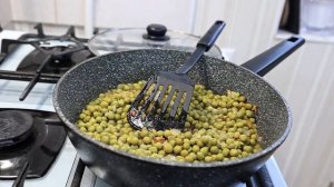 ❗ВКУСНЕЙШИЙ ГАРНИР ЗА 10 минут !!! ЖАРЕНЫЙ ГОРОШЕК С ЛУК