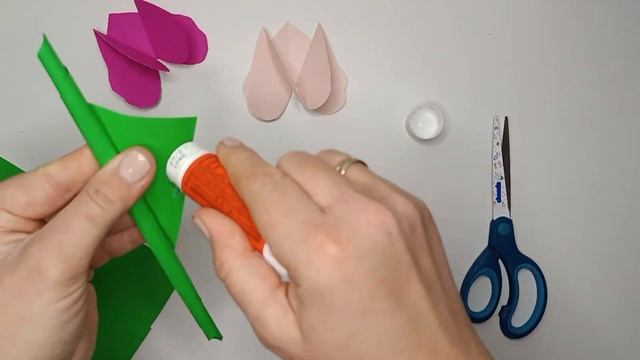 DIY Paper Flower – Easy and Simple Way. Цветочек из бумаги – Простой и