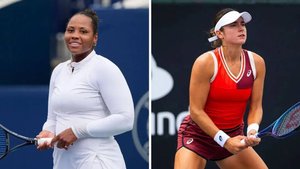 14.08.2024. Кэролайн Доулхайд - Тейлор Таунсенд. WTA Cincinnati. Caroline Dolehide - Taylor Townsend