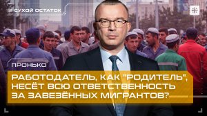 Пронько: Работодатель, как "родитель", несёт всю ответственность за завезённых мигрантов?