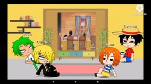 Реакция мугивар на тт// Луффи, Нами, Санджи, Зоро//