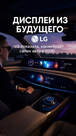 Дисплеи из будущего: LG показала, каким будет салон авто в 2030