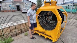 Роторный сеющий ковш для экскаватора