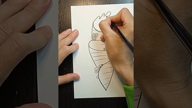 Осень дарит краски для творчества - рисуем морковку. смотреть онлайн