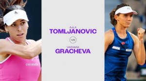 13.08.2024. Айла Томлянович - Варвара Грачёва. WTA Cincinnati. Ajla Tomljanovic - Varvara Gracheva