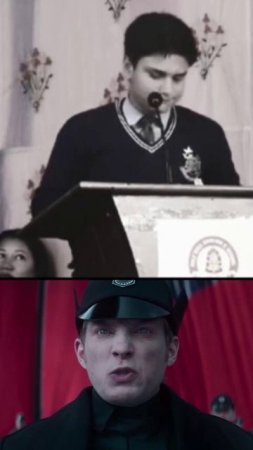 Непальский мальчик произносит речь ...