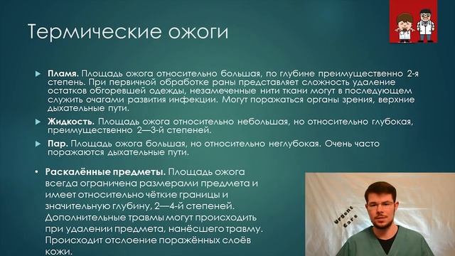 Неотложная помощь при ожогах