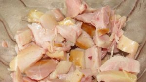 Салат с копченой курицей