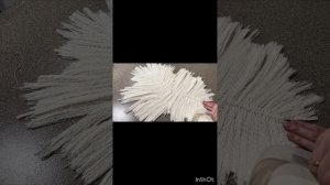 Картина Макраме. Лист золотой макраме. Простые узлы