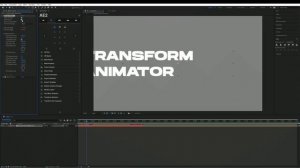 Анимация с помощью выражений и эффекта Transform для Premiere Pro в After Effects | Расширение AE2