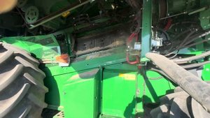 Уборка. Сои комбайн Джон дир