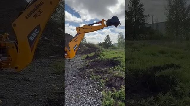 Экскаватор-погрузчик Lonking 83C тест-драйв смотреть онлайн