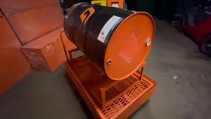 Поддон КРЛ ПБ передвижной для слива из бочек с жидкостью в канистры