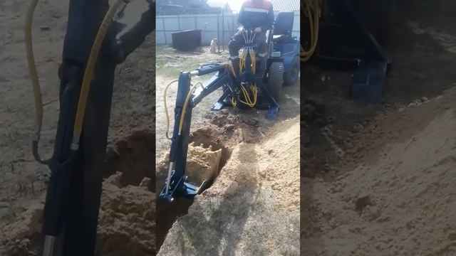 самодельный мини экскаватор