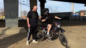 Обзор и тест драйв питбайка FRATELI FRZ 200E 19/16: Скорость, Ман