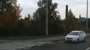 Чехия. Прага. Трамвай номер 14 остановка Zlíchov