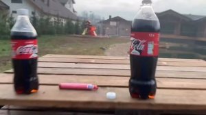 Эксперимент!Кока кола +ментос и закрытая крышка!?#29