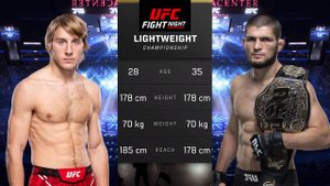 Пэдди Пимблетт против Хабиба Нурмагомедова Полный бой - UFC 5