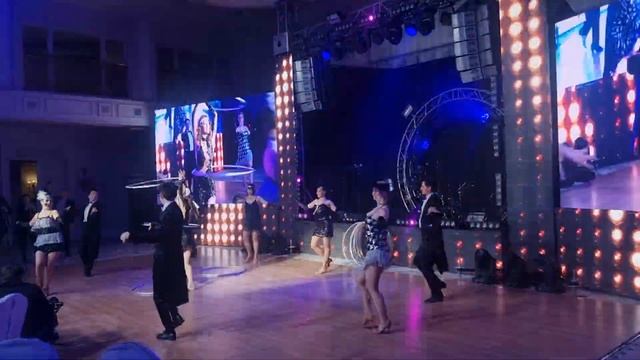 Открытие новогоднего корпоратива компании JTI