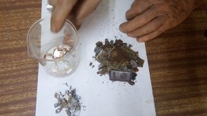 Аффинаж серебра из КСО конденсаторов.
