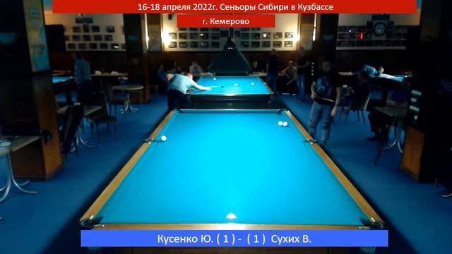 16-18 апреля 2022. Сеньоры в Кузбассе. Сухих В. - Кусенко Ю.