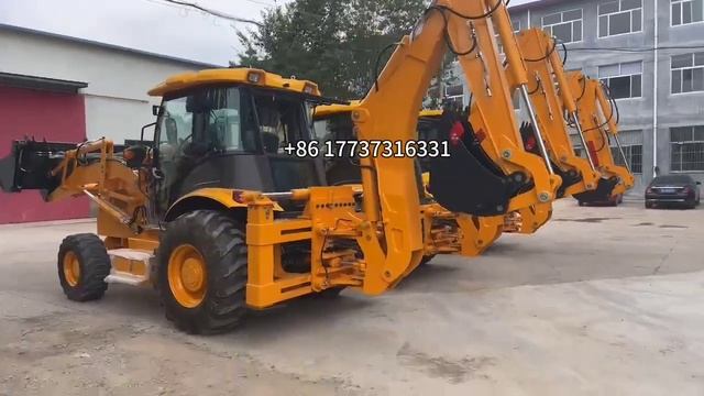 Китайский экскаватор погрузчик#погрузчи#экскаватор#э