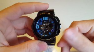 Обзор и настройка Casio Baby-G BGA-190GL-1B (Review and setting)