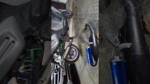 глушитель  v8 на Stels taktik 50