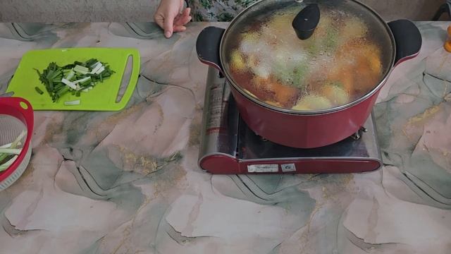 Дакбокымтан (корейский острый куриный суп с овощами) ?