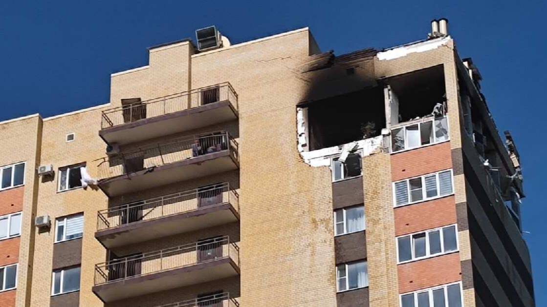 Момент взрыва газа в многоэтажке в Ставрополе попал на видео