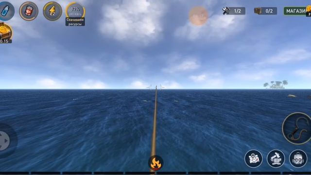 #2 ПРОДОЛЖАЕМ ВЫЖИВАТЬ СОБИРАЕМ РЕСУРСЫ  RAFT SURVIVAL
