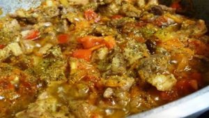 Плов с яблоками