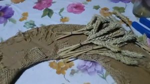 🟣Венок из колосков пшеницы, за 4 минуты.