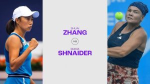 14.08.2024. Диана Шнайдер - Шуай Чжан. WTA Cincinnati. Diana Shnaider - Shuai Zhang
