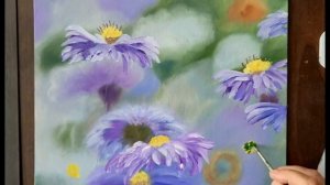 Как нарисовать цветы маслом