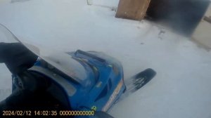 Запуск снегохода Тайга 500, покатушки☺ Хатанга