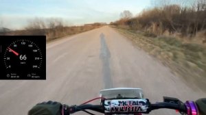 максималка на питбайке// сколько едет питбайк 125