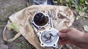 Подробная замена помпы и натяжного ролика Suzuki M16A