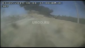 БелАЗ перевернулся на полном ходу на Быстринском ГОКе