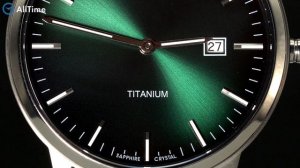 Обзор часов Boccia Titanium 3658 01. Титановые наручные часы. AllTim