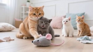 Котик и игрушки